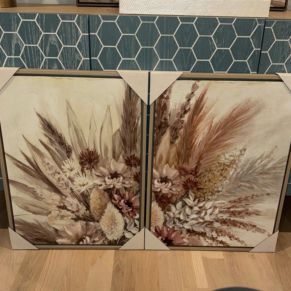 Floral Western Wall Art Set